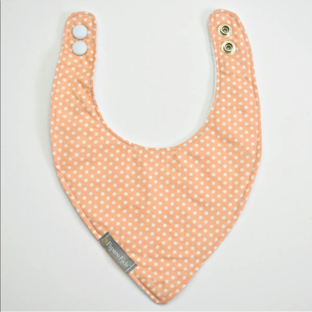 Handmade Cotton Flannel Snap Button Baby Bandana
